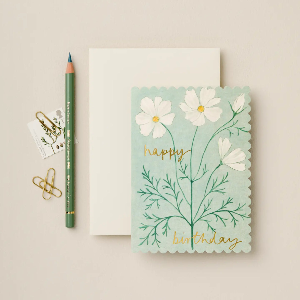 Cosmos "Happy Birthday" Card