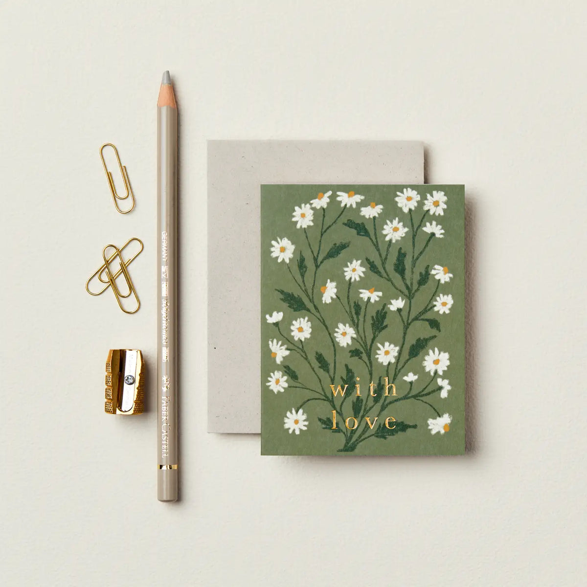 Daisy "With Love" Mini Card