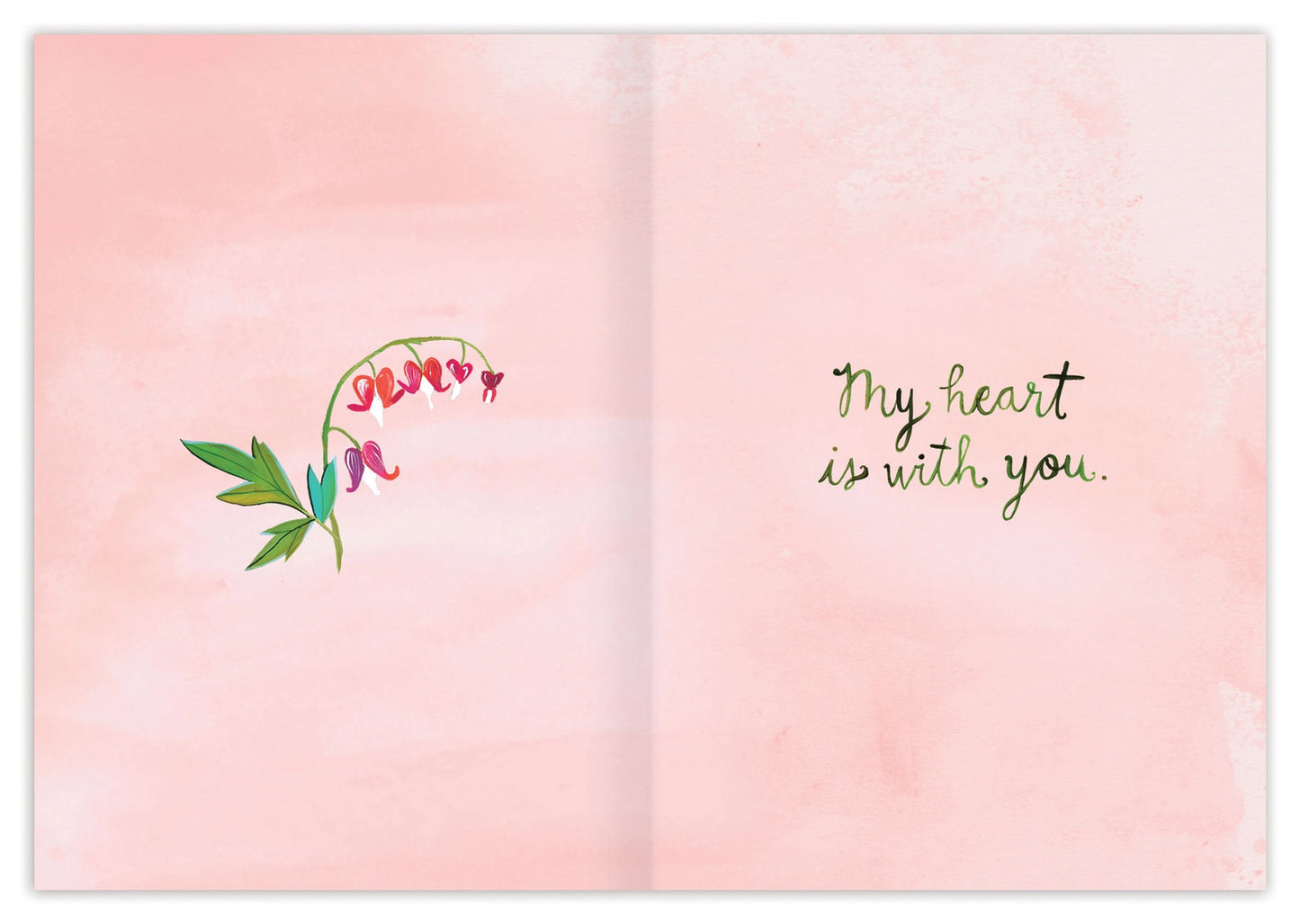 Bleeding Hearts Sympathy Card