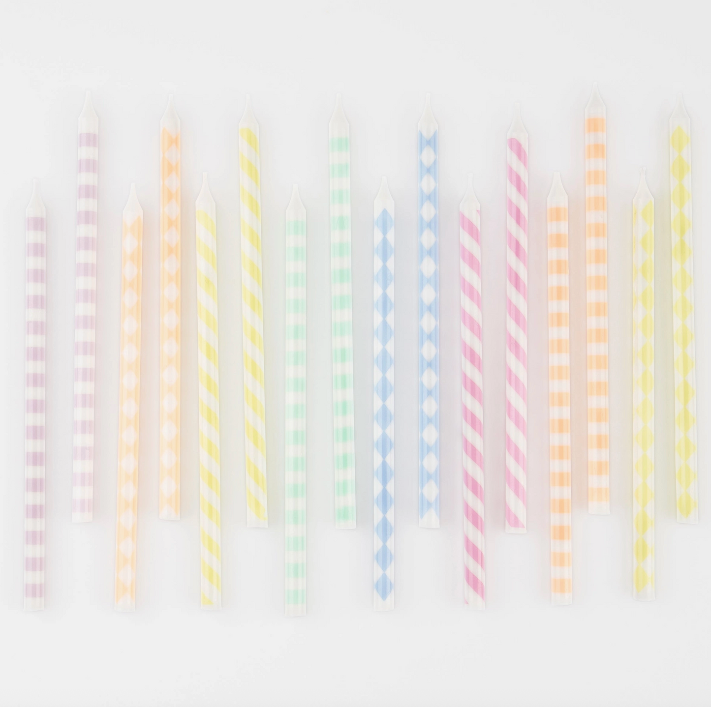 Pastel Patterned Candles