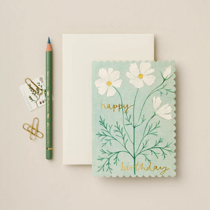 Cosmos "Happy Birthday" Card