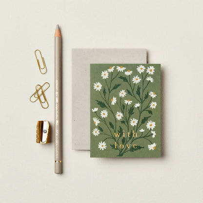 Daisy "With Love" Mini Card