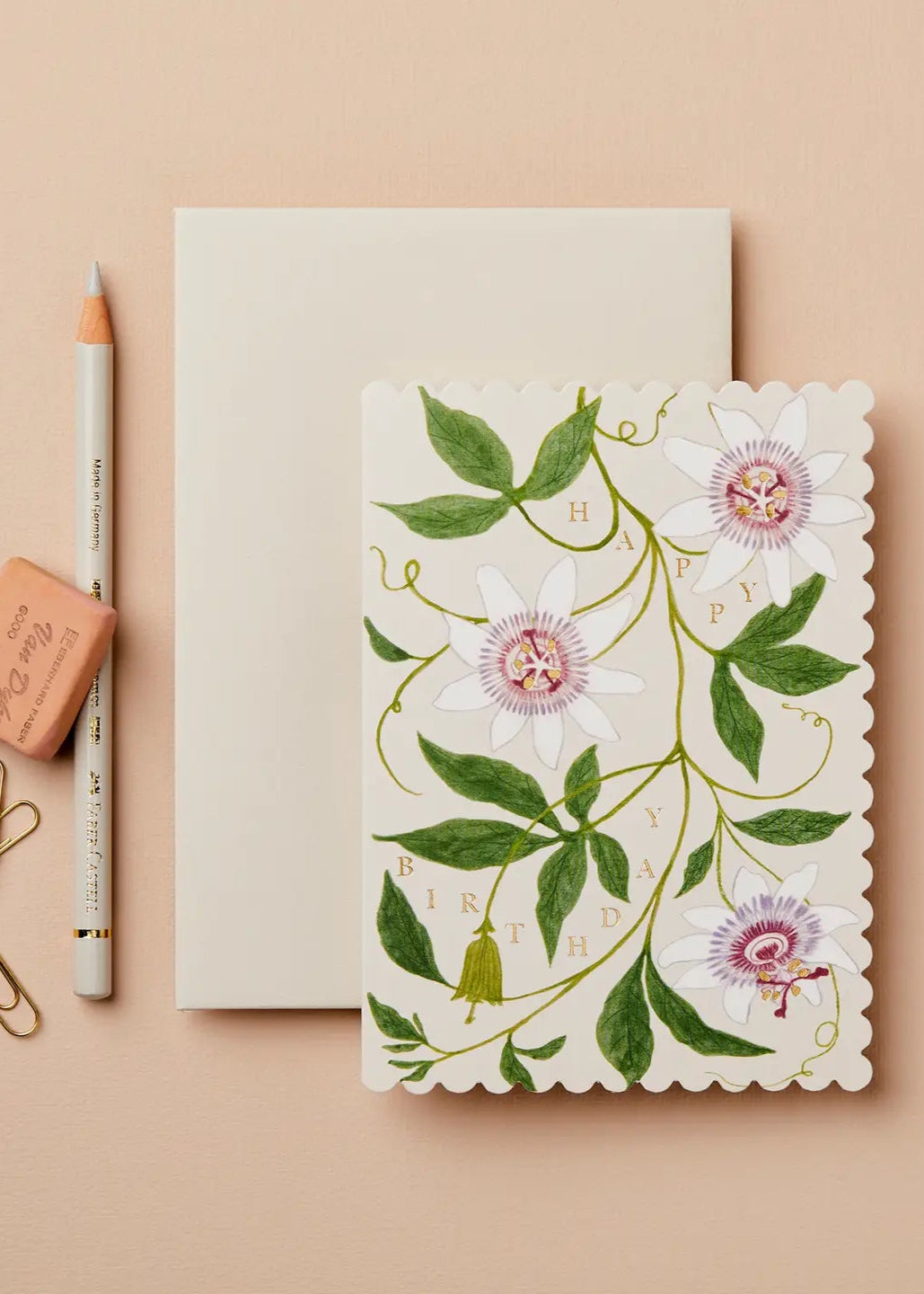 Passionflower Happy Birthday Card