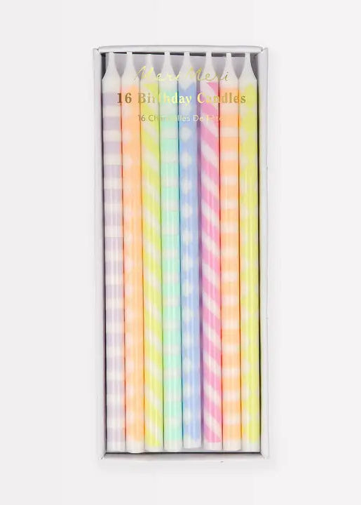 Pastel Patterned Candles