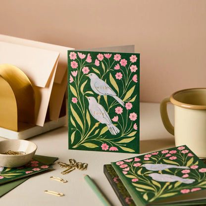 Lovebirds "With Love" Card