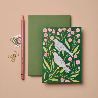 Lovebirds "With Love" Card