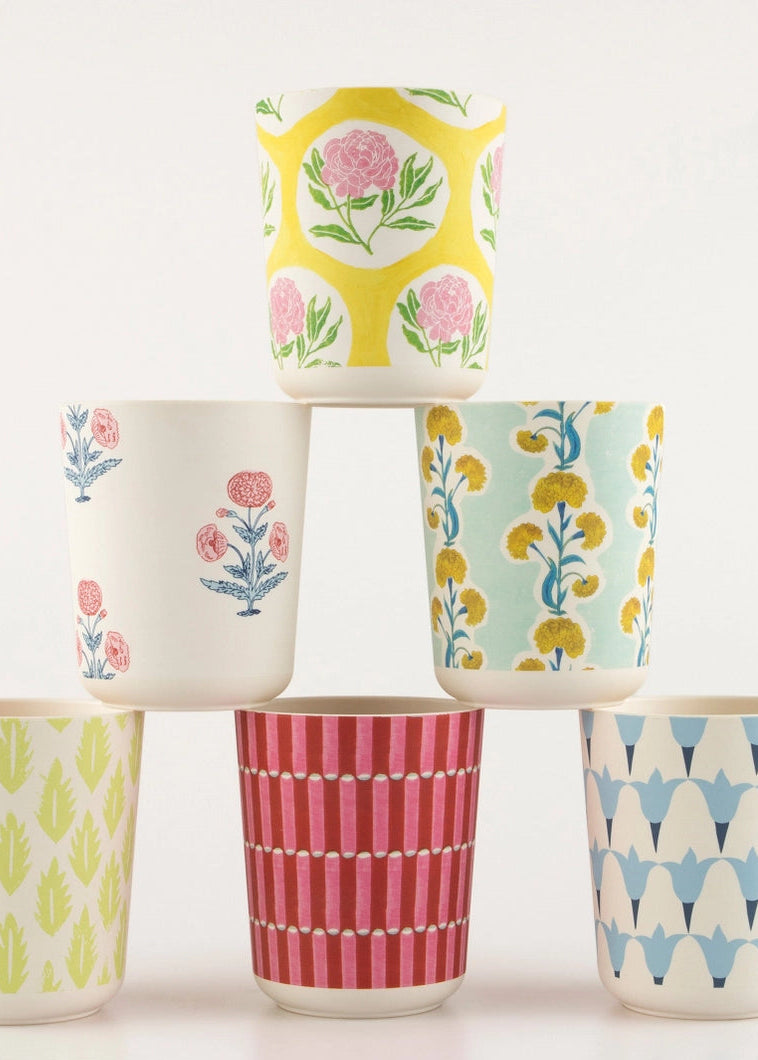 Meri Meri X Molly Mahon Patterned Reusable Cups