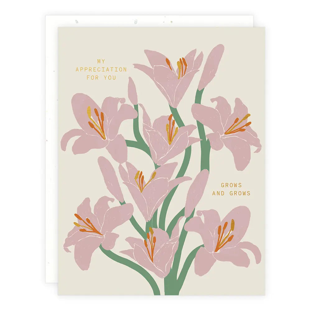My Appreciation Grows Card