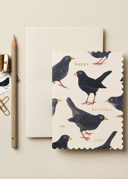 Blackbird 'Happy Birthday To You!' Card
