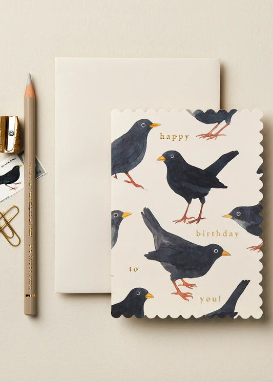 Blackbird 'Happy Birthday To You!' Card