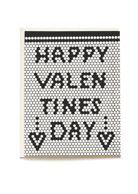 Retro Tile Valentine's Day Card