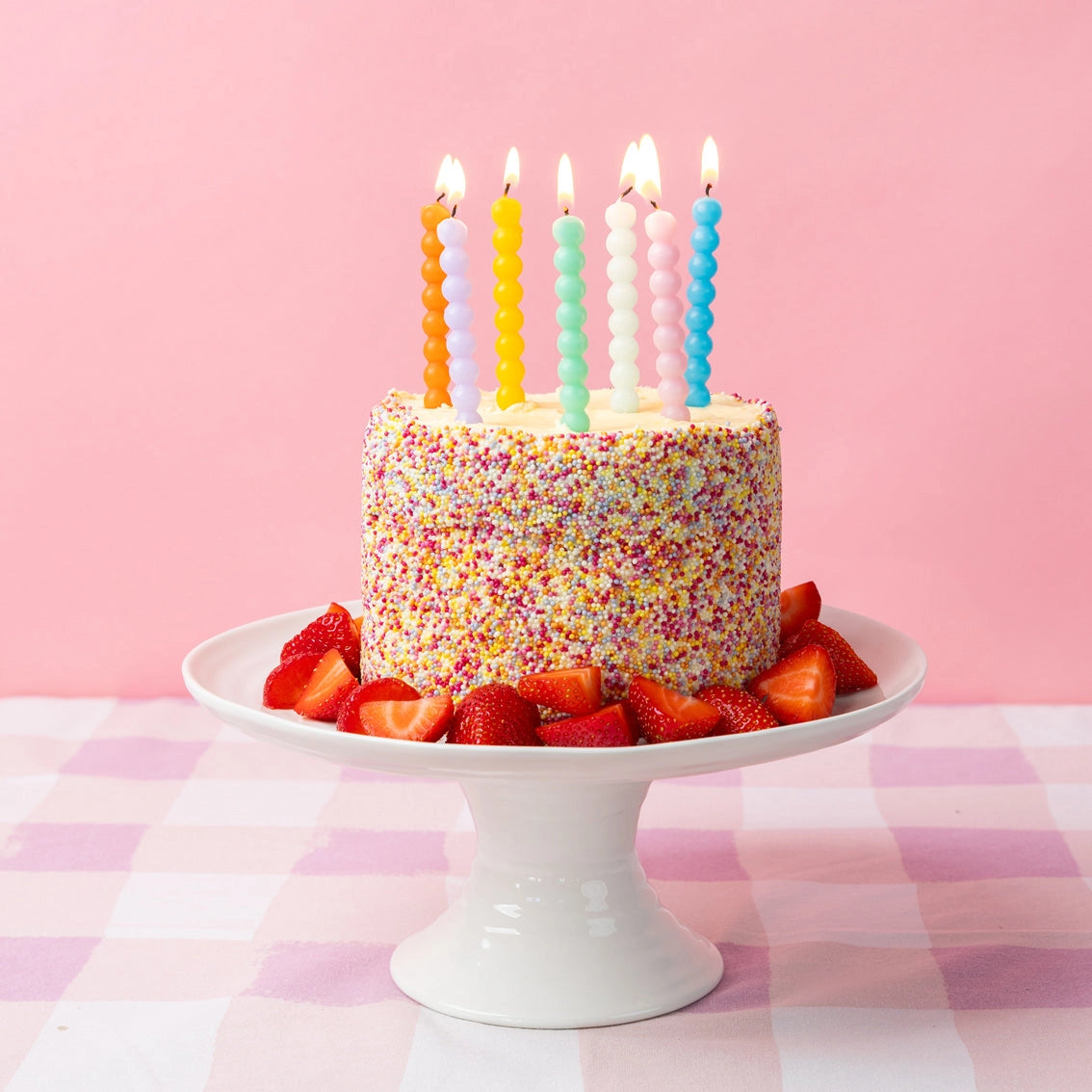 Colorful Bobble Candles | 8 Pack