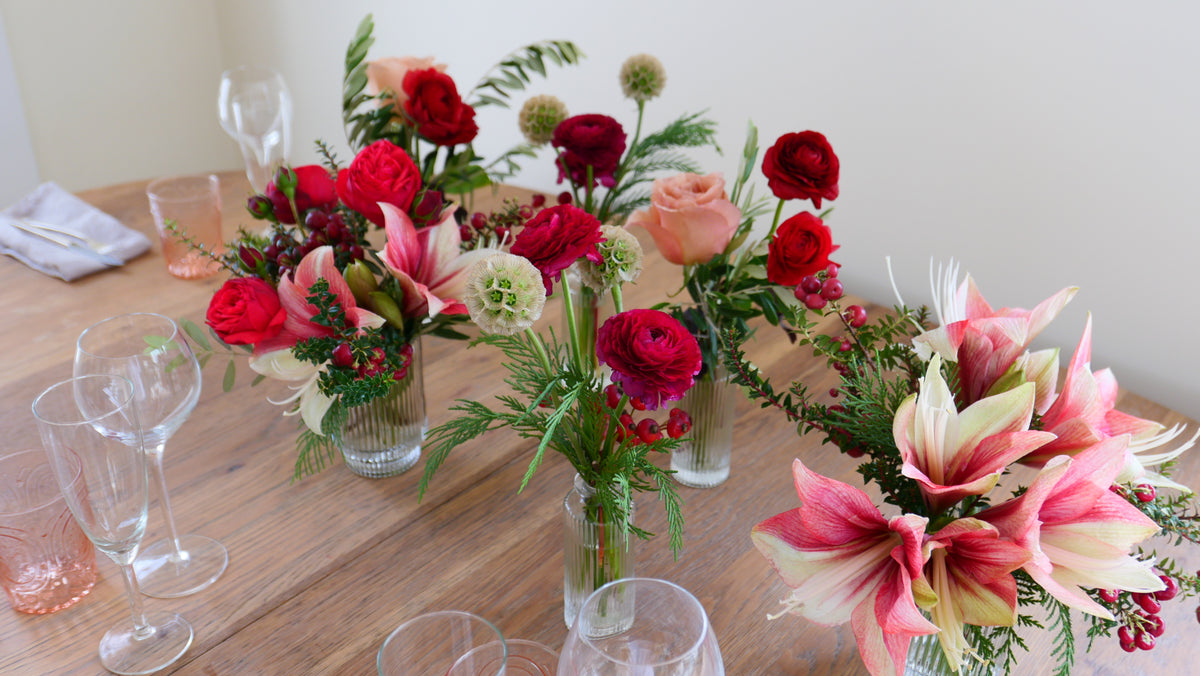 Holiday Bud Vases