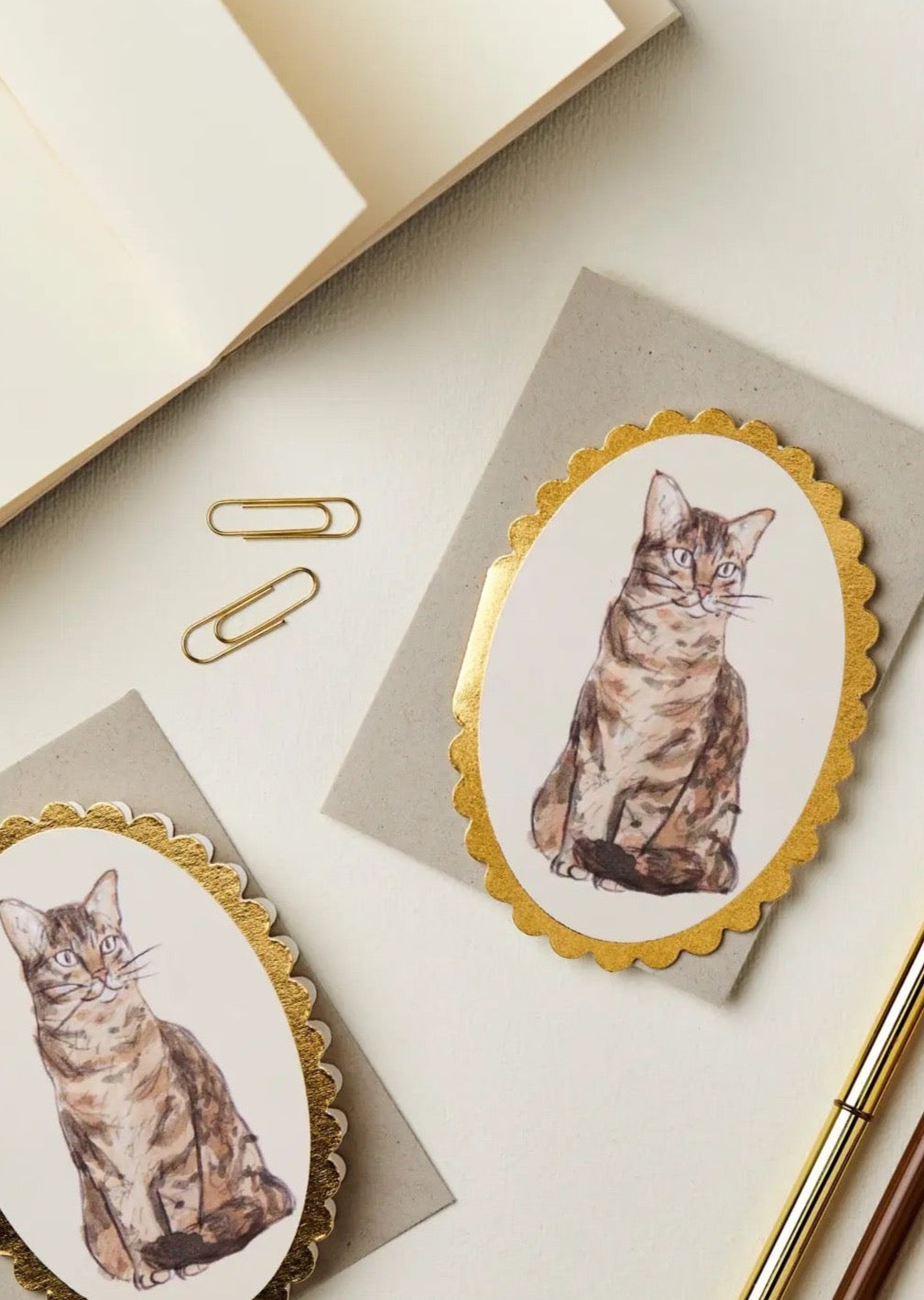 Tabby Cat Mini Card