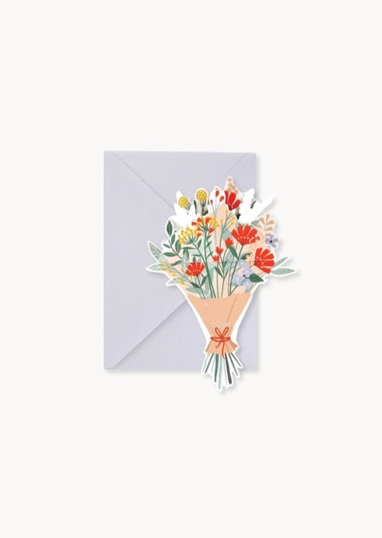 Wildflower Bouquet Pop-Up Card