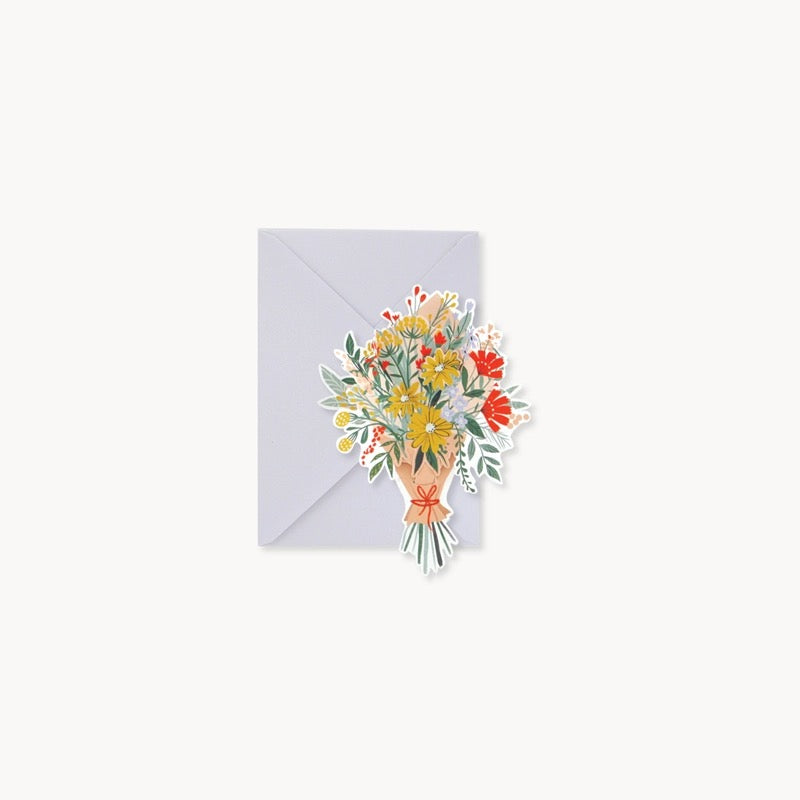 Wildflower Bouquet Pop-Up Card