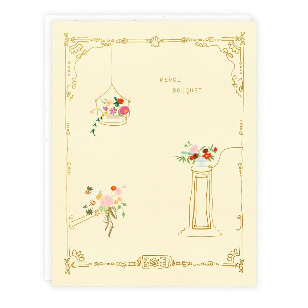 Merci Bouquet Card