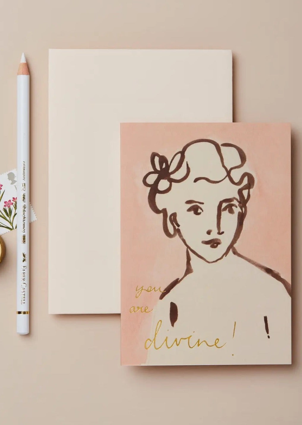 Portrait &#39;You Are Divine&#39; Card