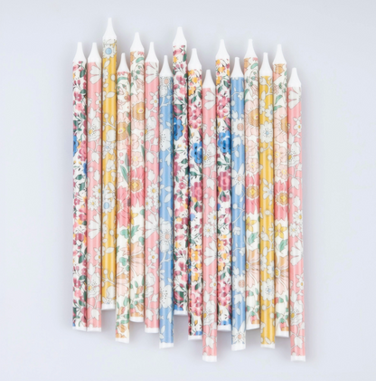 Meri Meri X Liberty Mixed Print Party Candles