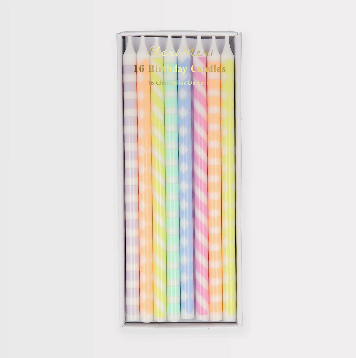 Pastel Patterned Candles
