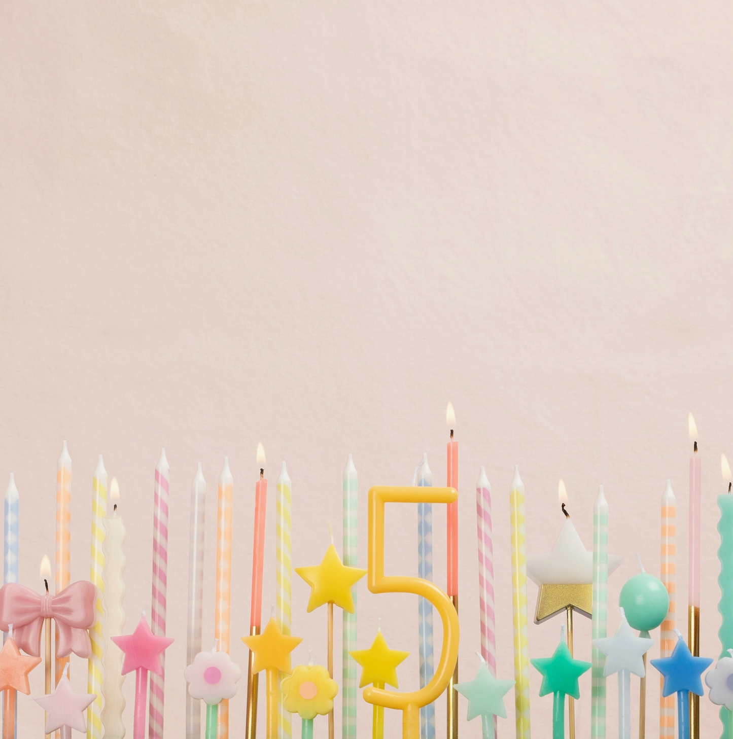 Pastel Patterned Candles