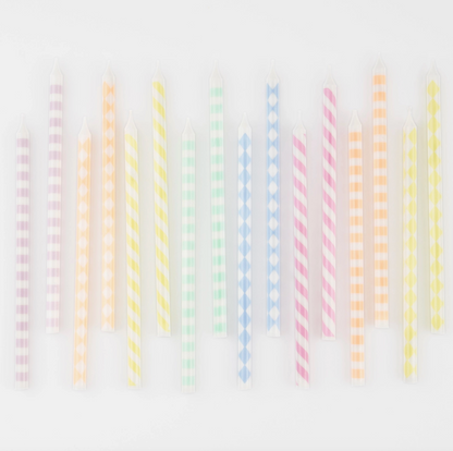 Pastel Patterned Candles