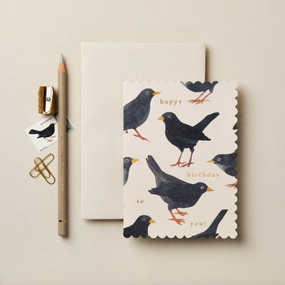 Blackbird 'Happy Birthday To You!' Card