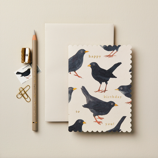 Blackbird 'Happy Birthday To You!' Card