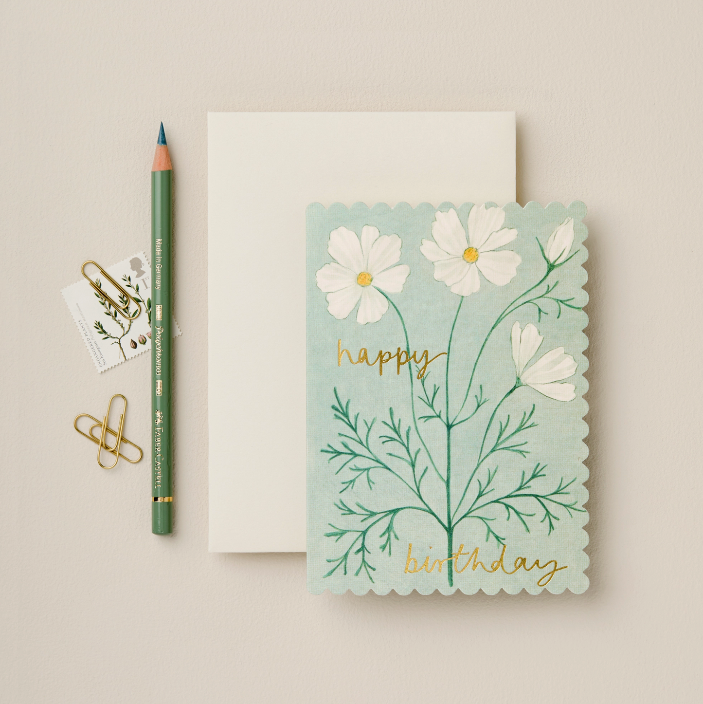 Cosmos "Happy Birthday" Card