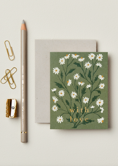 Daisy "With Love" Mini Card