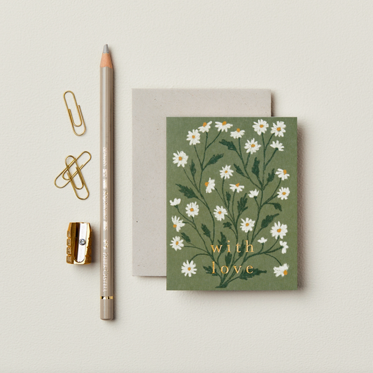 Daisy "With Love" Mini Card