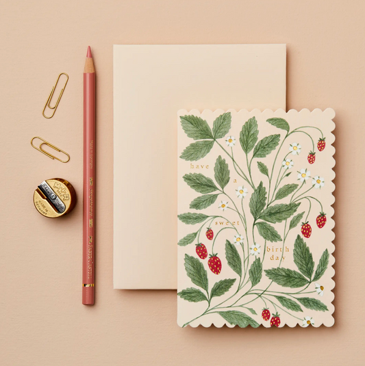 Strawberry "Have A Sweet Birthday" Card