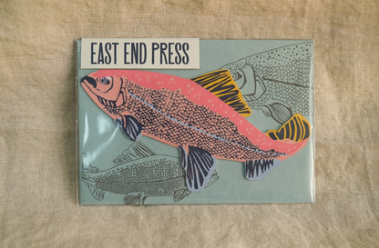 Salmon Greeting Card