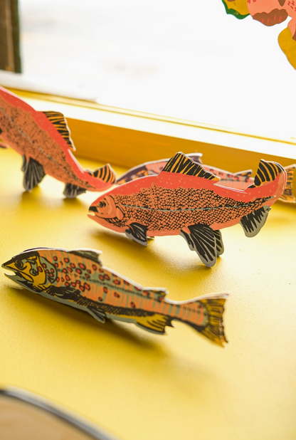 Salmon Greeting Card