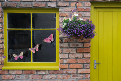 Colorful Butterflies Sewn Garland