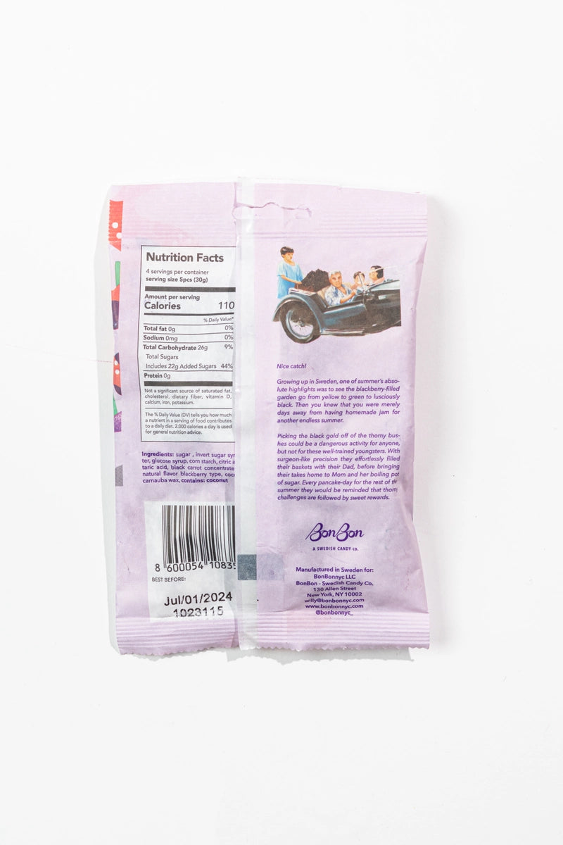 Bon Bon | Sour Blackberry Fish Swedish Candy