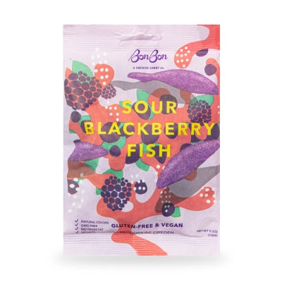 Bon Bon | Sour Blackberry Fish Swedish Candy - Table & Tulip