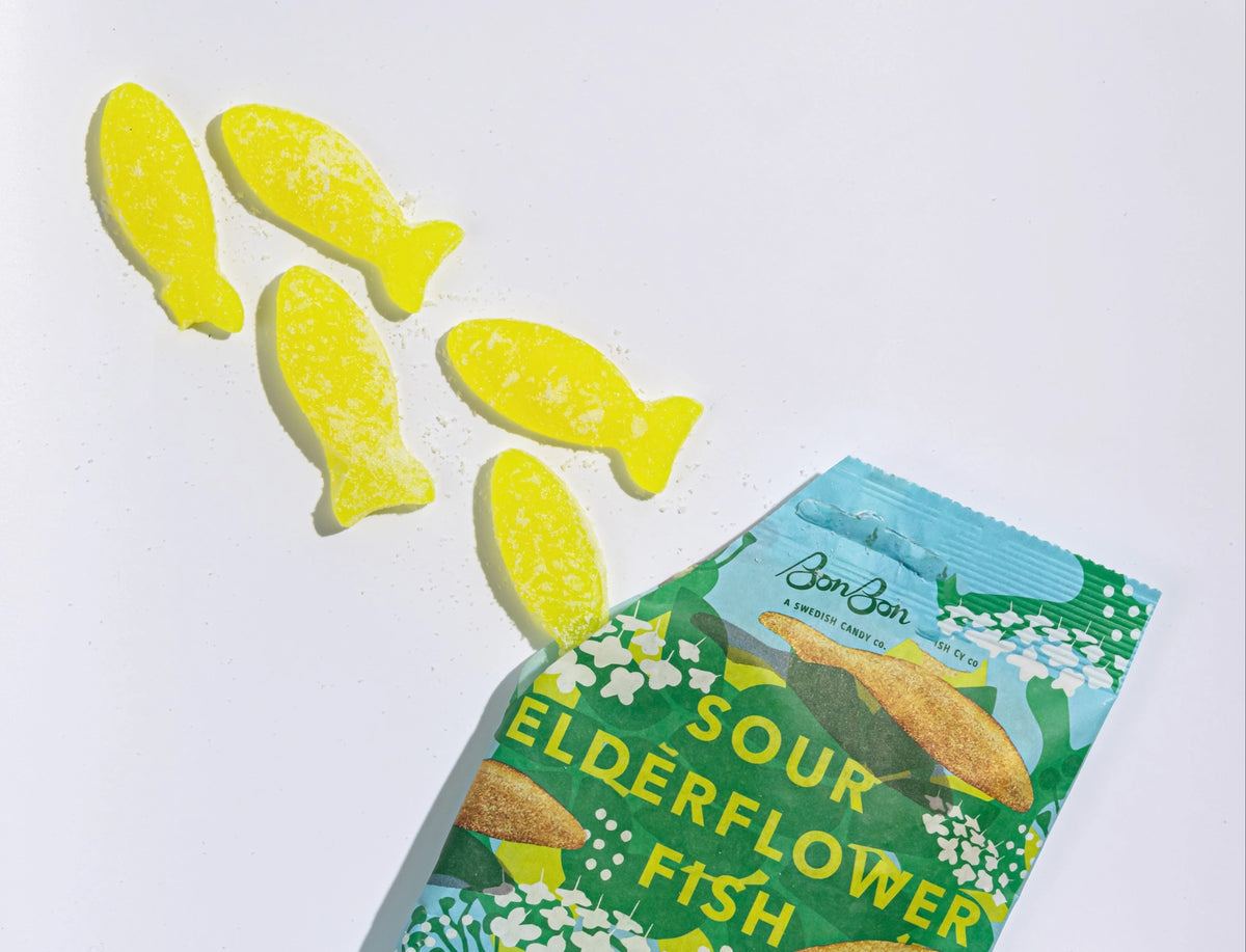 Bon Bon | Sour Elderflower Fish Swedish Candy