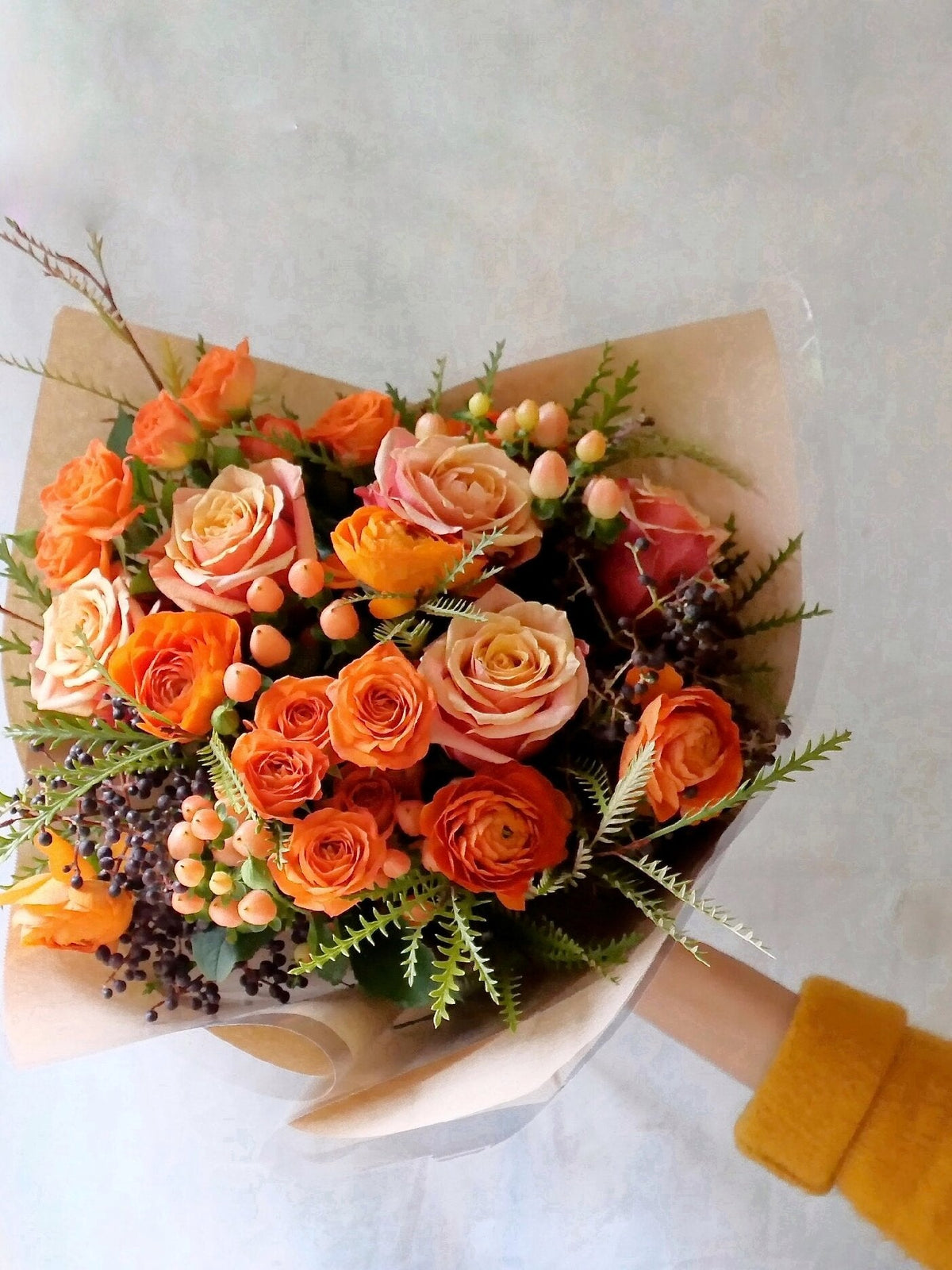 Thanksgiving Hand-Wrapped Bouquet