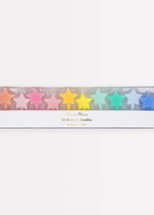 Rainbow Star Candles