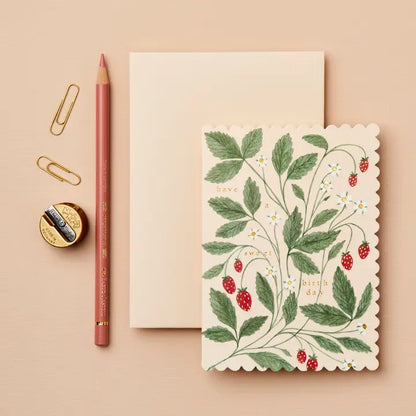 Strawberry "Have A Sweet Birthday" Card