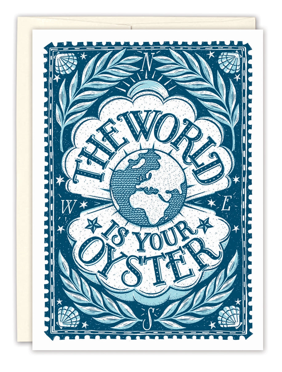 World Is Your Oyster Graduation Card